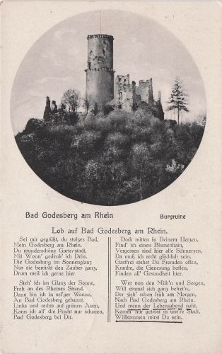 AK / Ansichtskarte Godesberg Bad Burgruine Kat. Bonn