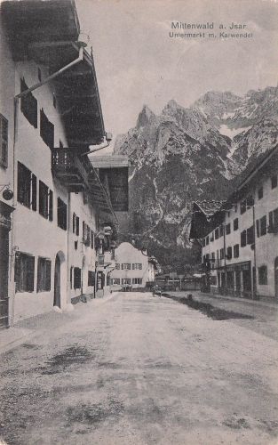 Mittenwald Bayern Untermarkt Karwendel