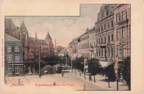 Aachen Kapuzinergraben mit Post