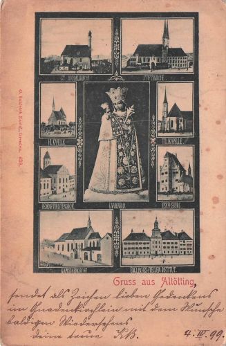 Altoetting Stiftskirche Gnadenbild Maria Kapelle Tillikapelle Englisches Fraeulein Kat. Altoetting