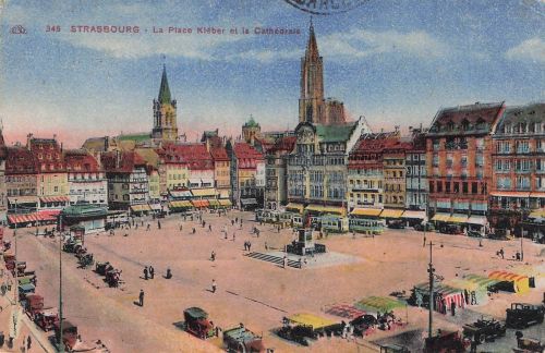 AK / Ansichtskarte Strasbourg_Alsace Karl Roos Platz Strasbourg Alsace