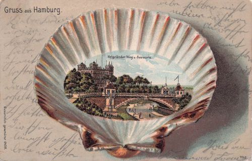 Gruss aus Hamburg - Litho