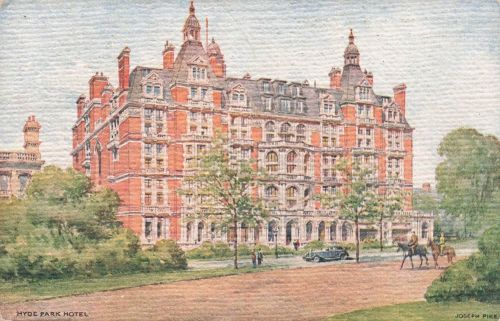 Ak Knightsbridge London England, Hyde Park Hotel