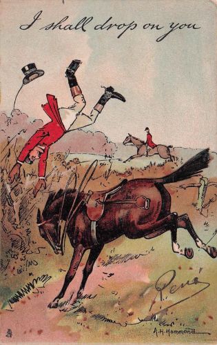 Titel "I shall drop on you". Es A. H. Hammond signiert.