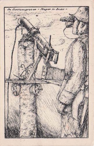 Im Schützengraben - Flieger in Sicht -