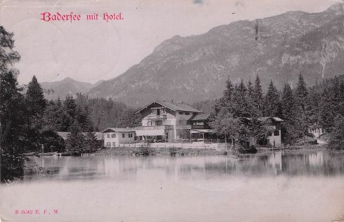 AK Badersee, Blick auf das Hotel