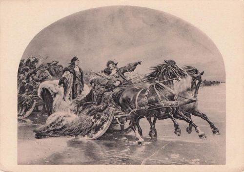 Blüchers Rheinübergang bei Caub 1813 Künstler: W. Camphausen