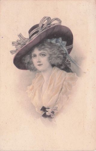 Künstler Fräulein mit Hut