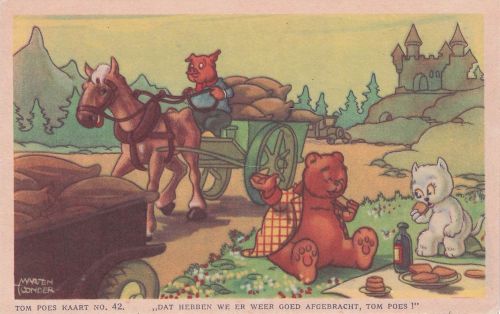 „Tom Poes“ von Marten Toonder. Die Serie, auch bekannt als „Bommelsaga