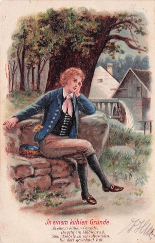 Lied Ak In einem kühlen Grunde, Nachdenklicher Mann