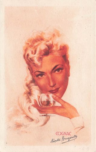 Künstler Ak Reklame, Cognac, Leopold Brugerolle