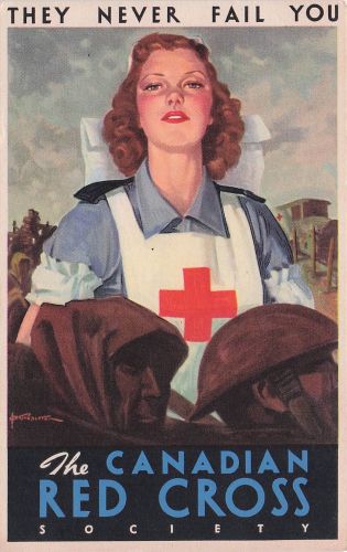 THEY NEVER FAIL YOU" (Sie enttäuschen dich nie Kanadischen Rotkreuz