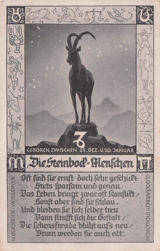 Steinbock - ca 1942 AK Sternzeichen