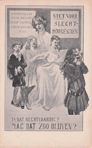 historisches niederländisches Propagandao Postkarte
