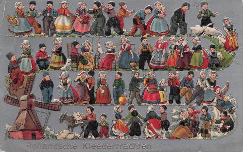 Ansichtskarte Holländische Trachten Prägekarte