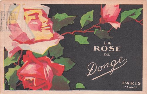 Damenduft Weiblich Kopf IN Blume Die Rosen- Donge