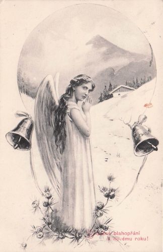 Glückwunsch zum neuen Jahr! Engel