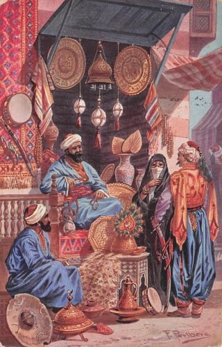 Künstler Ak Perlberg, F., Orientalisches Volksleben, Bazar
