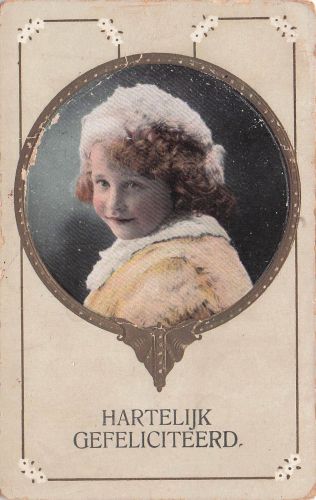 "HARTELIJK GEFELICITEERD" (Herzlichen Glückwunsch)