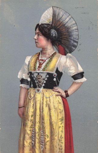 AK Appenzell, Appenzellerin in Festtracht