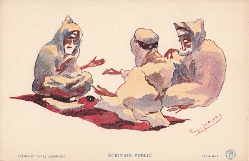 AK Ecrivain Public – Typen Algerien