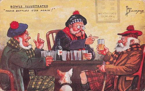 Humorvolle Vintage-Bowls – „Ihre Schlachten sind wieder vorbei