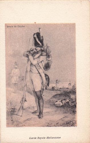 Illustrator Charlet, ein Mitglied der niederländischen königlichen Garde