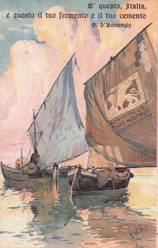 AK Segelboote auf dem Meer, Adriaticus Mare Nostrum