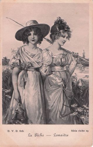 Das Angeln - Porträt Von Frauen, Die Angeln Gehen