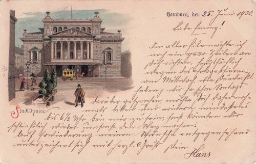 Lithographie Hamburg-Neustadt, Stadttheater