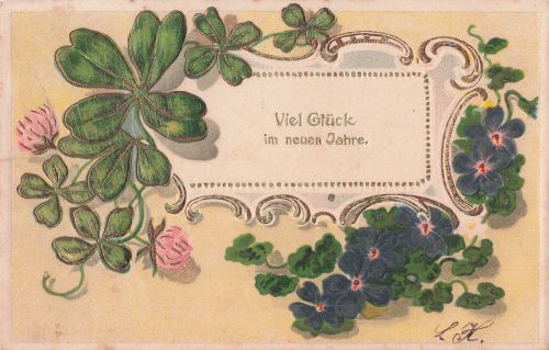 Viel Glück im neuen Jahre.