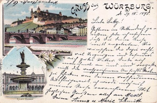 AK / Ansichtskarte Wuerzburg Kilians Brunnen Kat. Wuerzburg