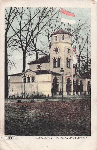Ak Liège Lüttich Wallonien, Exposition 1905, Pavillon de la Serbie
