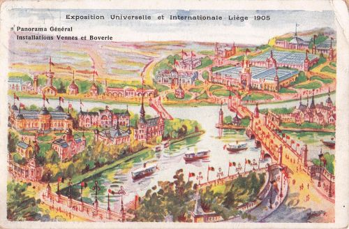 Exposition Universelle et Internationale Liège 1905 Panorama Général