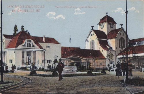 AK Bruxelles, Exposition Universelle de 1910, Pavillon