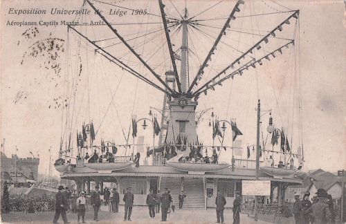 স Exposition Universelle de Liège 1905. Aéroplanes. Captifs Maximi. Arrêt