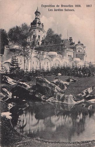 Exposition de Bruxelles 1910. 1017 Les Jardins Suisses.