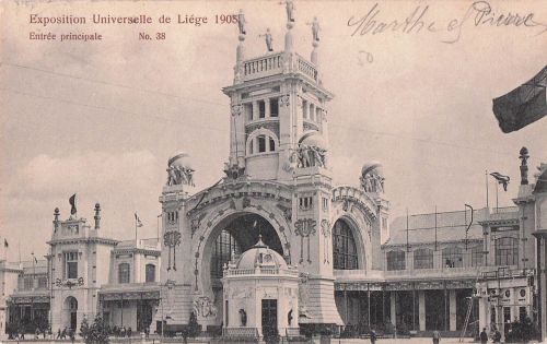 Exposition Universelle de Liége 1905 Entrée principale No. 38