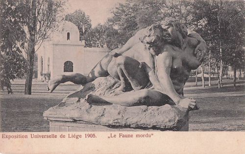Exposition Universelle de Liège 1905. Le Faune mordu"