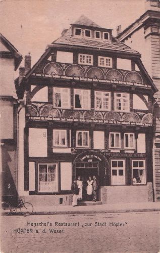 Ak Höxter an der Weser, Henschels Restaurant Zur Stadt Höxter