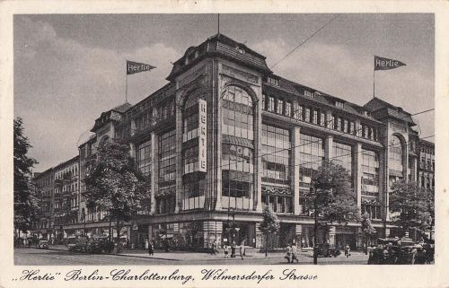 Ansichtsk-Ak*, Hertie, Berlin Charlottenburg -Wilmersdorfer Strasse