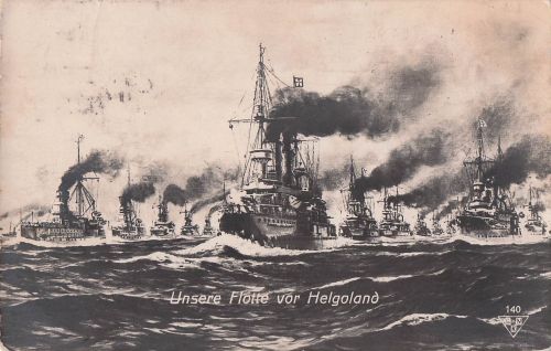 Unsere Flotte vor Helgoland