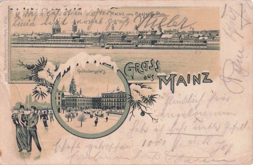Gruss aus Mainz - Litho