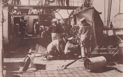 An den Feind. klar zum Schuss.