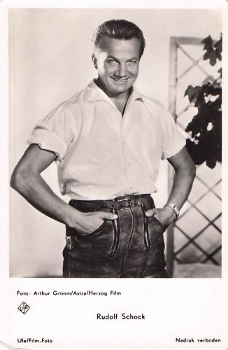 Ansichtskarte Opernsänger Rudolf Schock mit den Händen in den Taschen