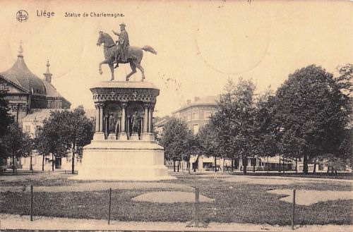 Belgien - LIEGE - Statue Charlemagne