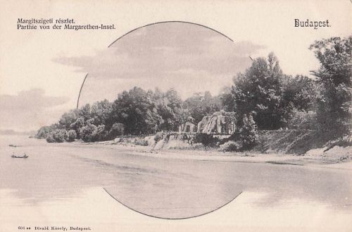 Margitszigeti részlet. Parthie von der Margarethen-Insel. Budapest.