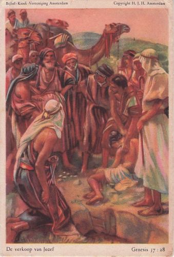 De verkoop van Jozef Genesis 37: 28
