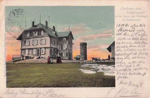 Ansichtskarte Feldberg Schwarzwald Gasthaus zum Feldbergturm Kat. Feldberg (Schwarzwald)