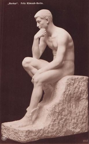 Ansichtskarte Plastik Merkur von Fritz Klimsch